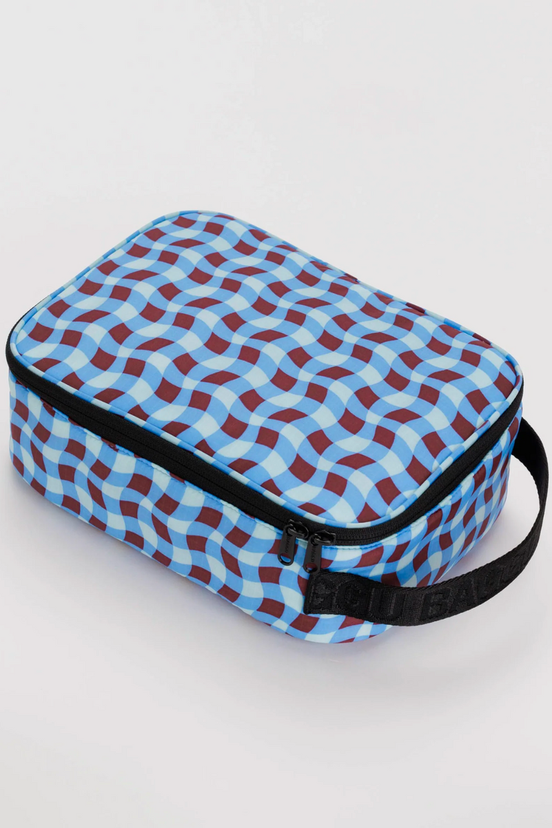 Baggu Lunch Box Wavy Gingham Blue Vivid in Bellingen