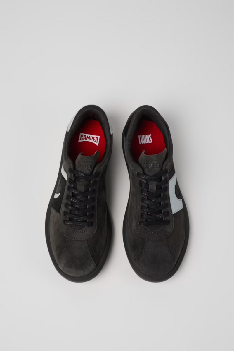 Camper Twins Grey-black Nubuck/Leather Sneaker – Vivid in Bellingen