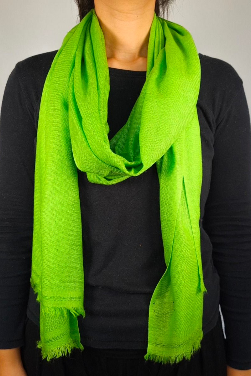 Green cashmere hotsell scarves