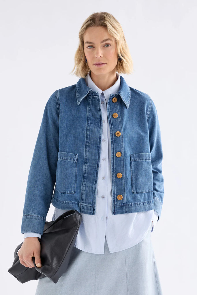 Elk Marn Denim Jacket - Dark Blue Wash – Vivid in Bellingen