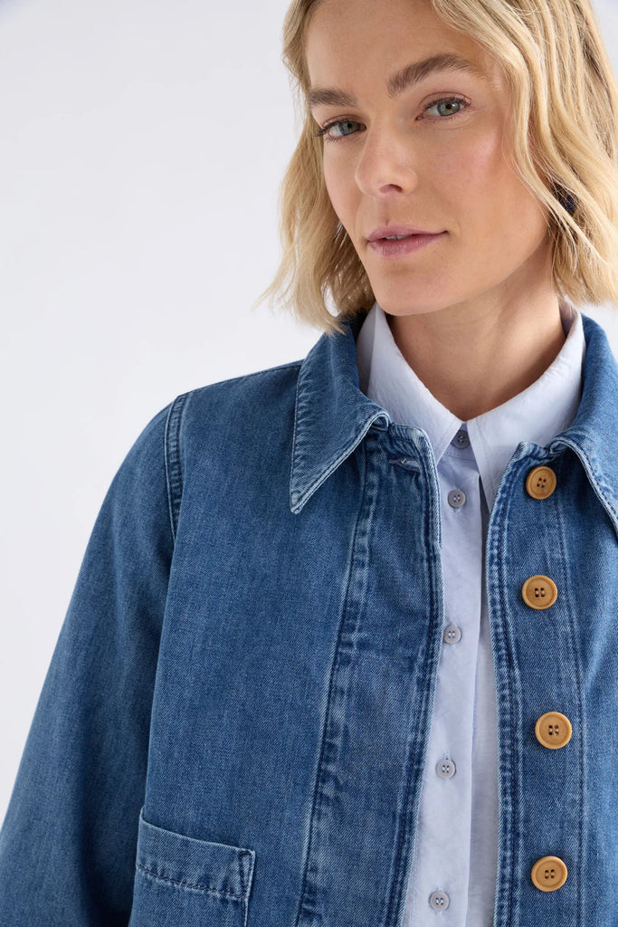 Elk Marn Denim Jacket - Dark Blue Wash – Vivid in Bellingen