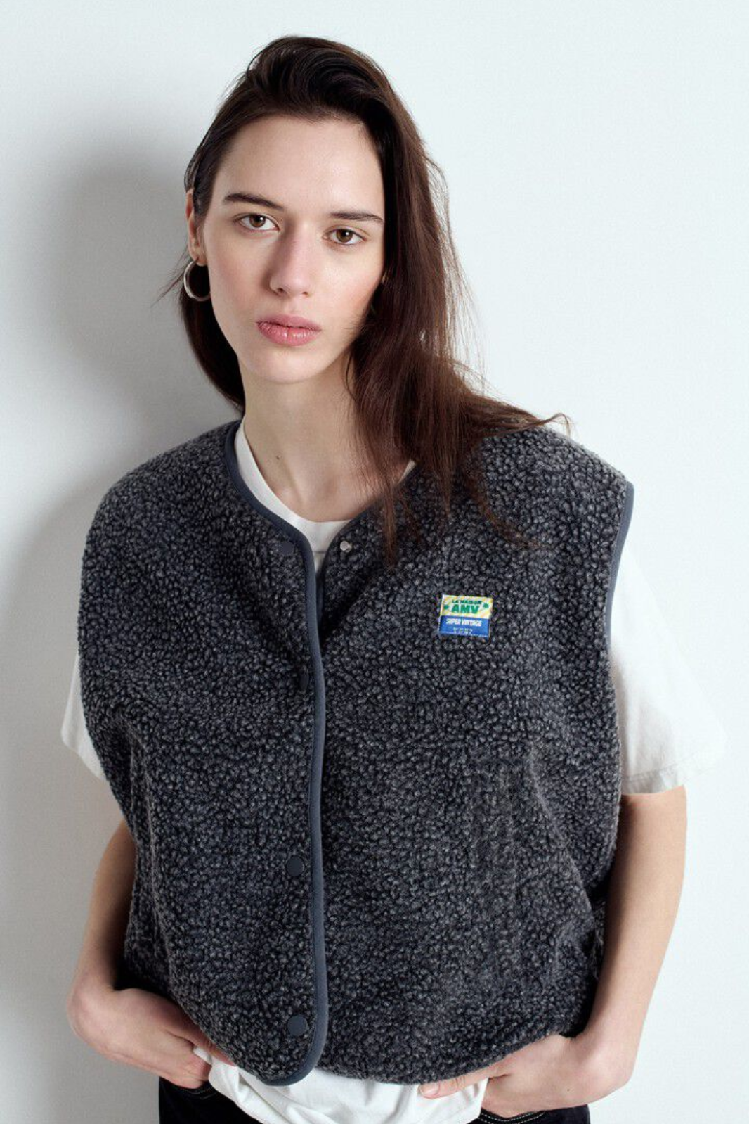 American Vintage Hoktown Vest - Charcoal Melange – Vivid in Bellingen American Vintage Hoktown Vest - Charcoal Melange – Vivid in Bellingen