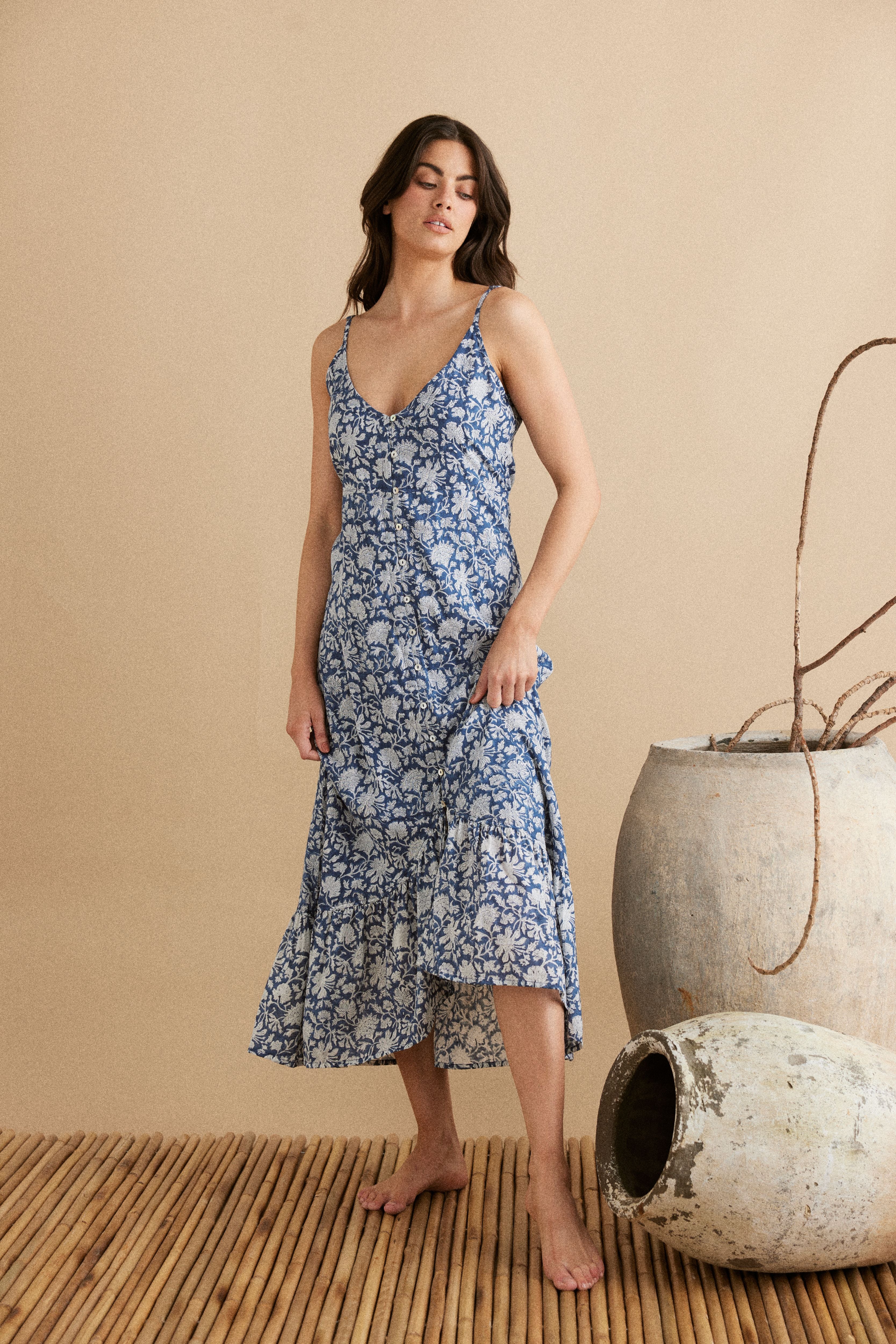 Talisman Oasis Dress Moon River Vivid in Bellingen