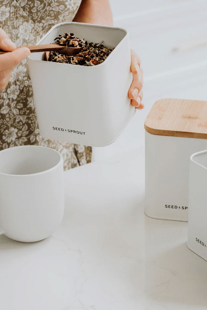 Seed & Sprout Pantry Storage Tins Set of 3 Vivid in Bellingen